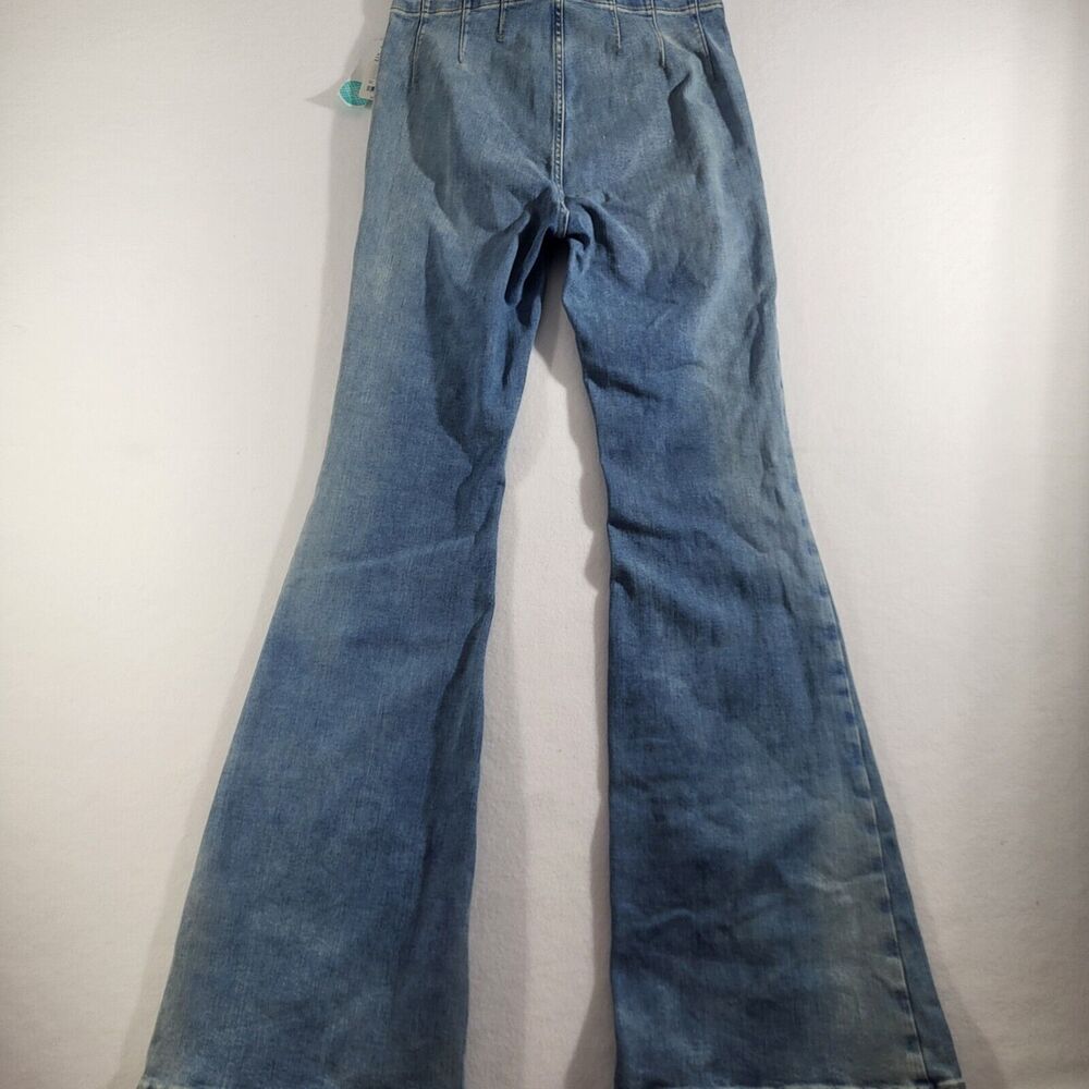 Free People We The Free Jayde Flare High Rise Jeans Women’s Size 30/10 Indigo - Picture 13 of 14